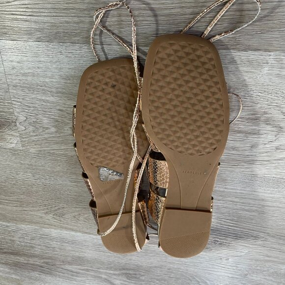 Aerosoles Rose Gold Gladiator Sandals 8.5 - Picture 8 of 10